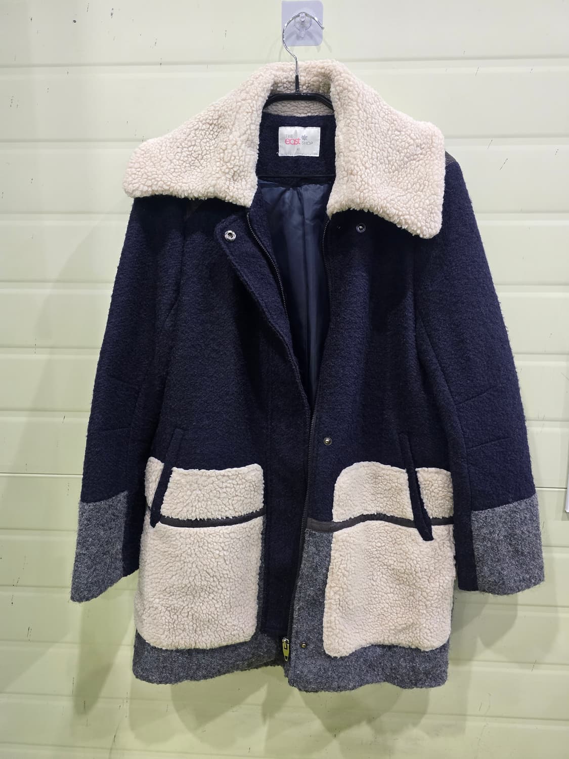 The East Shop 양털 코트 네이비 90 상품이미지8