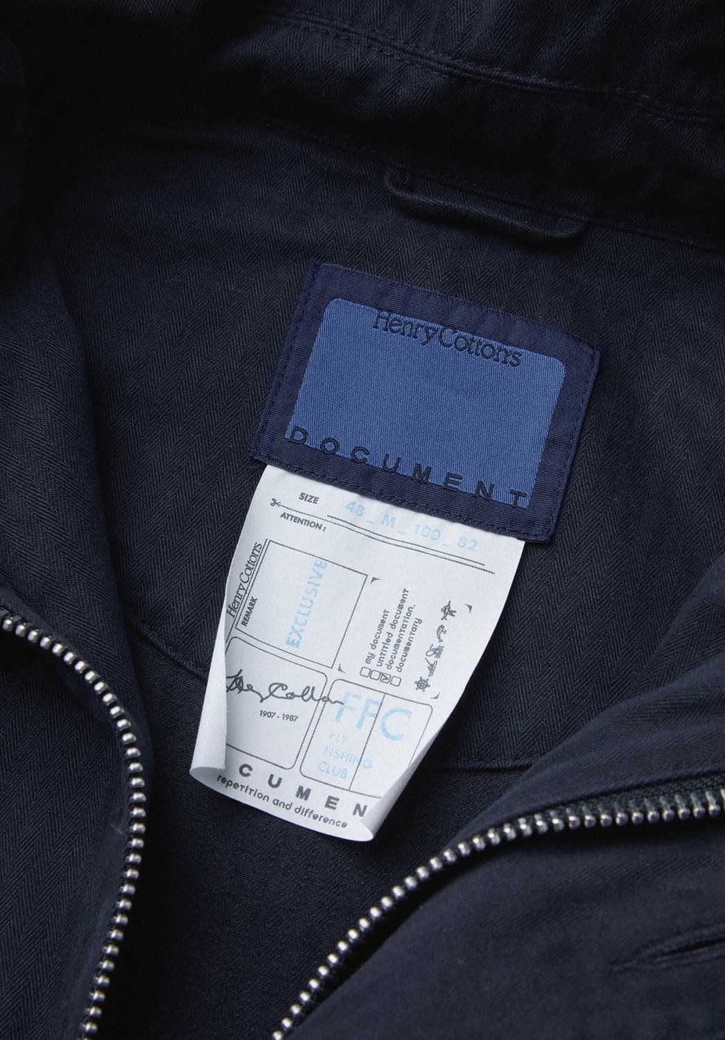 (새상품급) [FFC x DOCUMENT] 헨리코튼 도큐먼트 피싱 자켓 상품이미지5