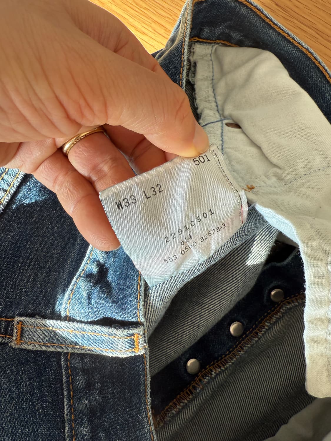 미제 리바이스(Levi's) 501 데님 팬츠(U.S.A) 상품이미지9