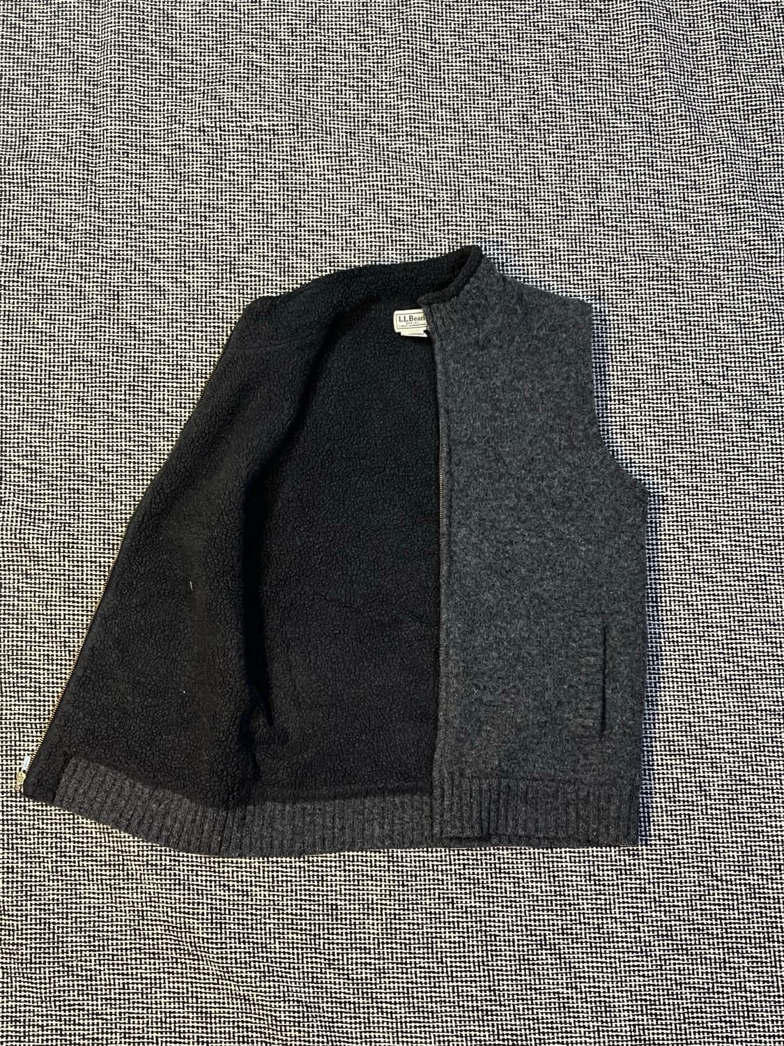 엘엘빈 램스울 집업 베스트 M 상품이미지4