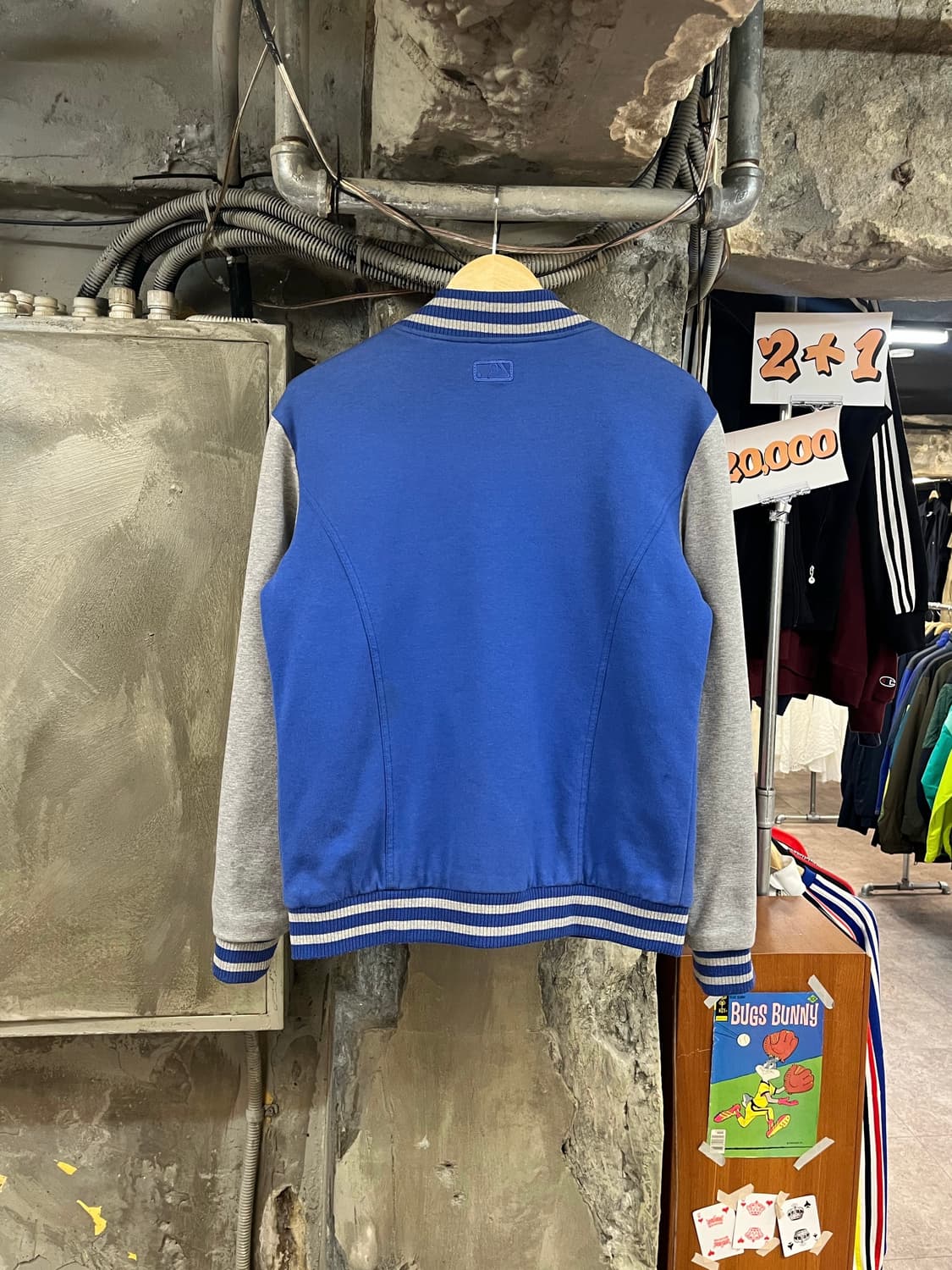 엠엘비 배색 바시티 자켓 블루 95  #csz3691 상품이미지2