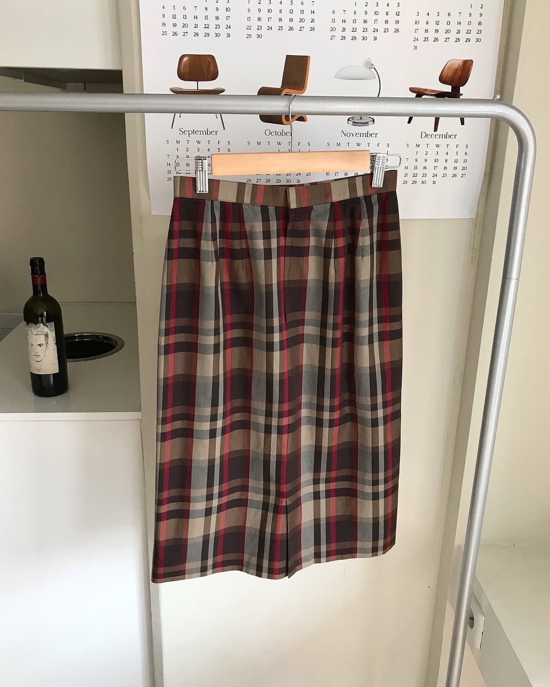 버버리 체크 스커트 치마 상품이미지2