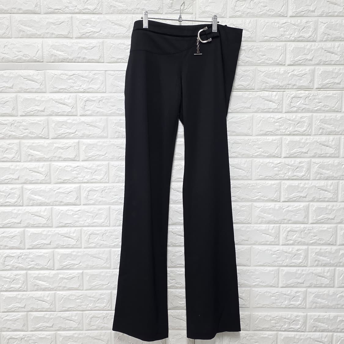 택포_ 구찌 여성 블랙 부츠컷 바지 31인치 상품이미지1