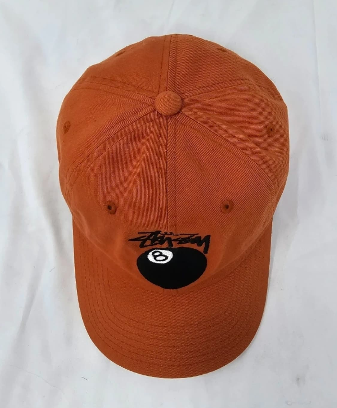스투시 8볼 캡 오렌지 모자 상품이미지3