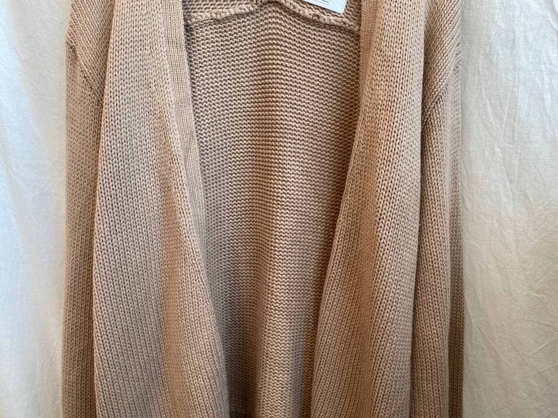 STRANGE HEAVEN 베이지 니트 오픈가디건(M) 상품이미지4