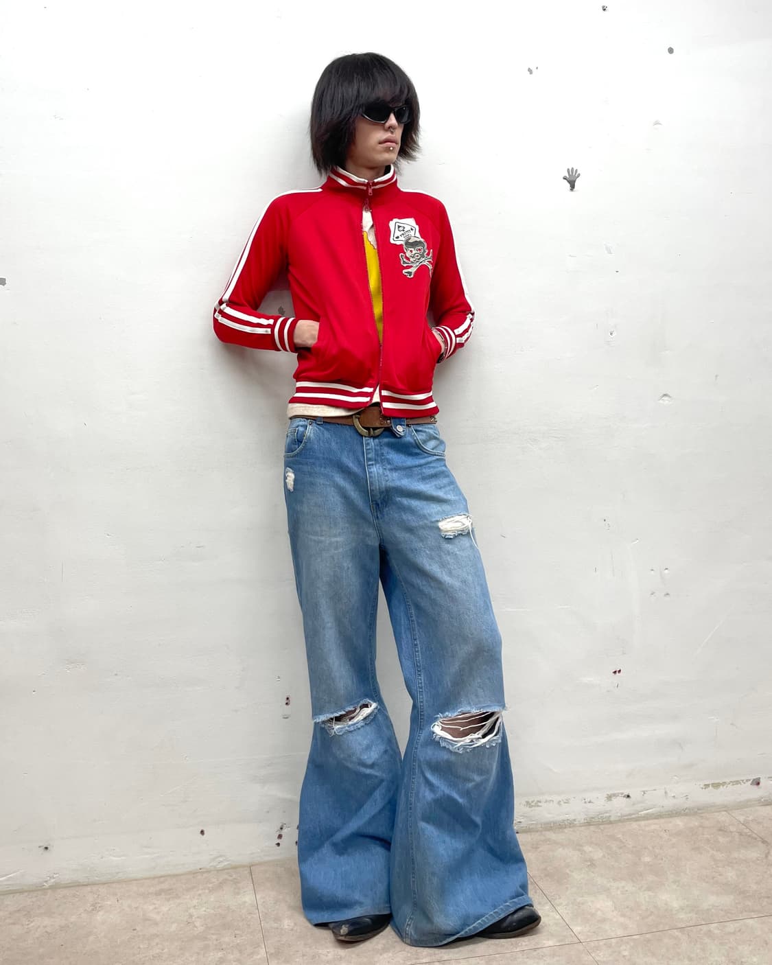 Military Skull Red Track Top  상품이미지6