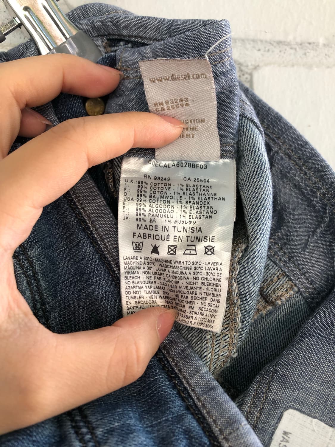 디젤 melty 부츠컷 데님 팬츠 상품이미지7