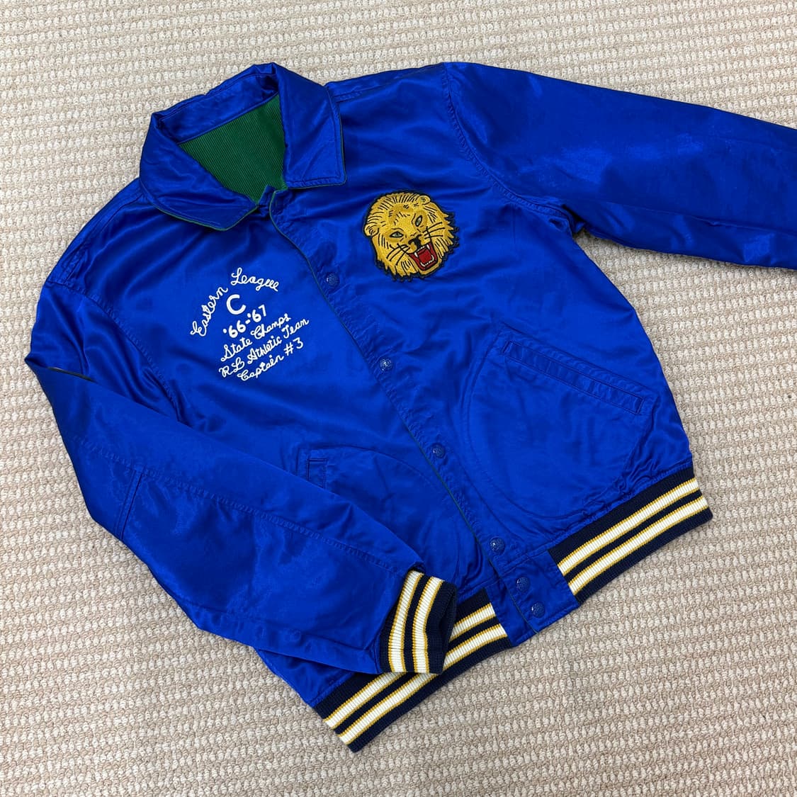 폴로 랄프로렌 리버시블 레터맨 재킷-멀티컬러 상품이미지7