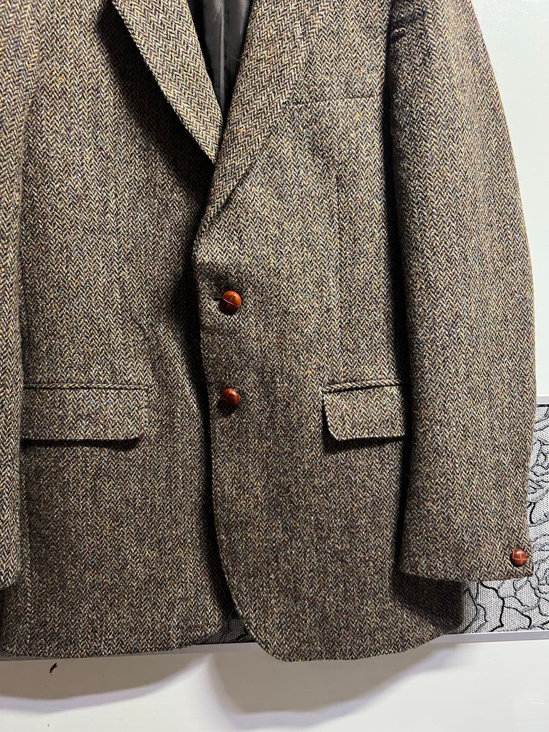 해리스트위드 브라운 블레이저 상품이미지3