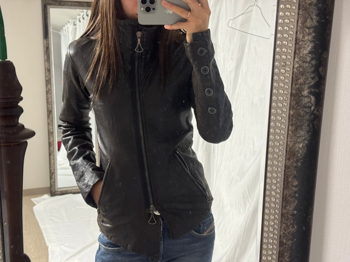 US vintage leather jacket 상품이미지6