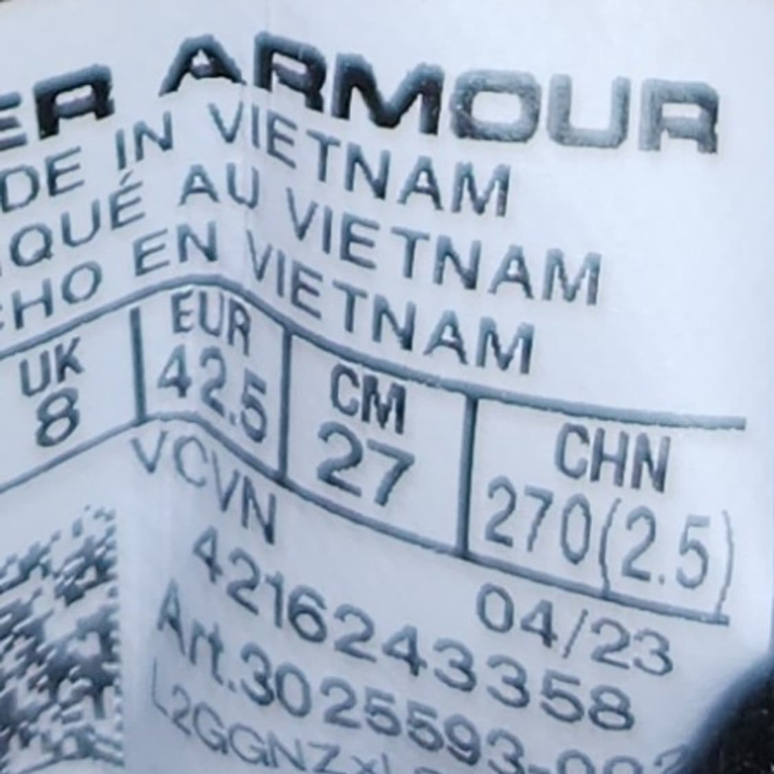 언더아머 인조잔디화 270 상품이미지6