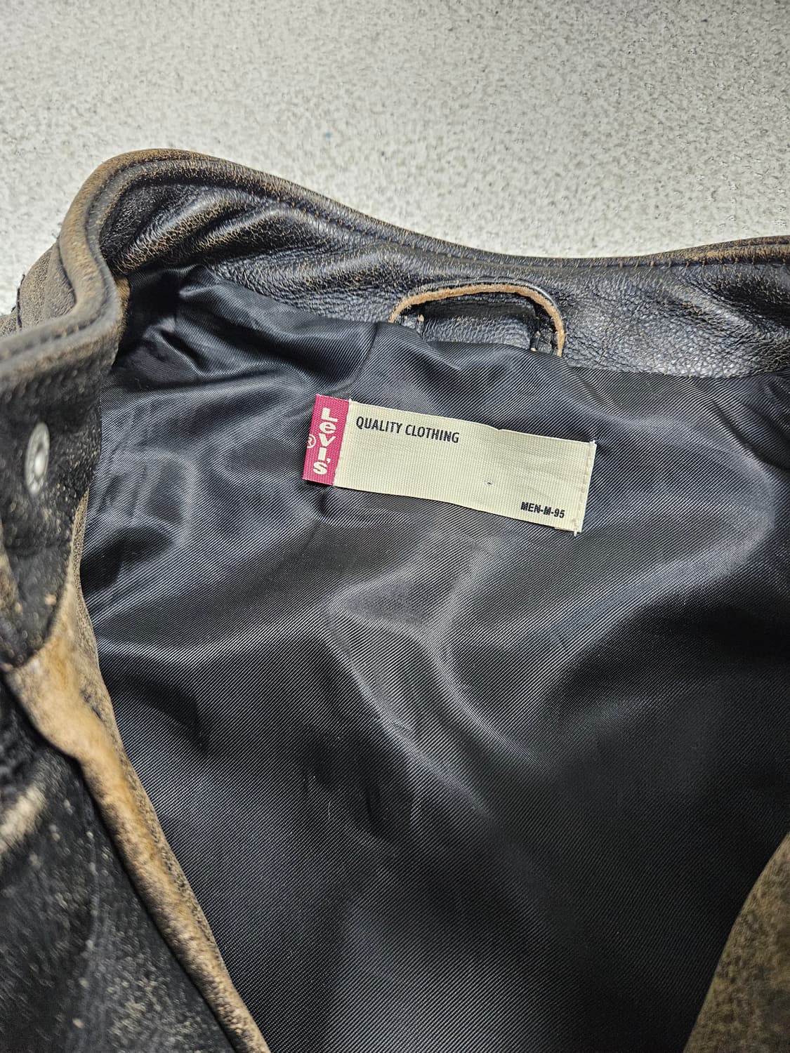 리바이스 무톤 소가죽 바이커 자켓 상품이미지7