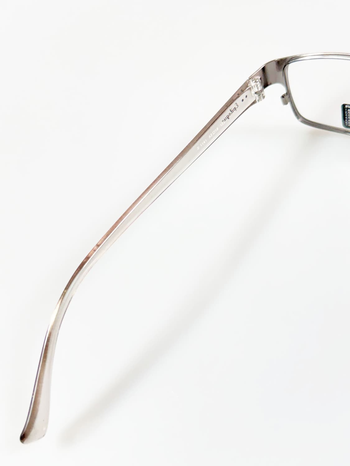 EPILOGUE 다크 실버 슬림 스퀘어 메탈 빈티지 안경 상품이미지7