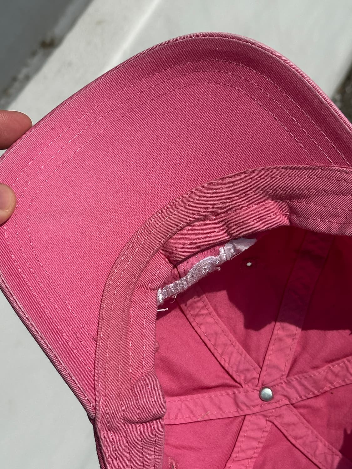 [F] AHEAD 어헤드 빈티지 핑크 볼캡 모자 상품이미지5