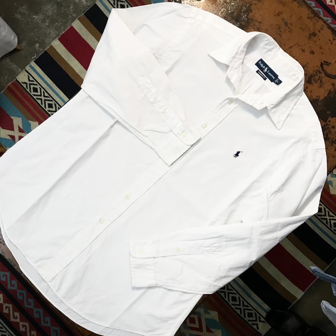 폴로랄프로렌 화이트 코튼 셔츠 남성 105 110 사이즈 상품이미지2