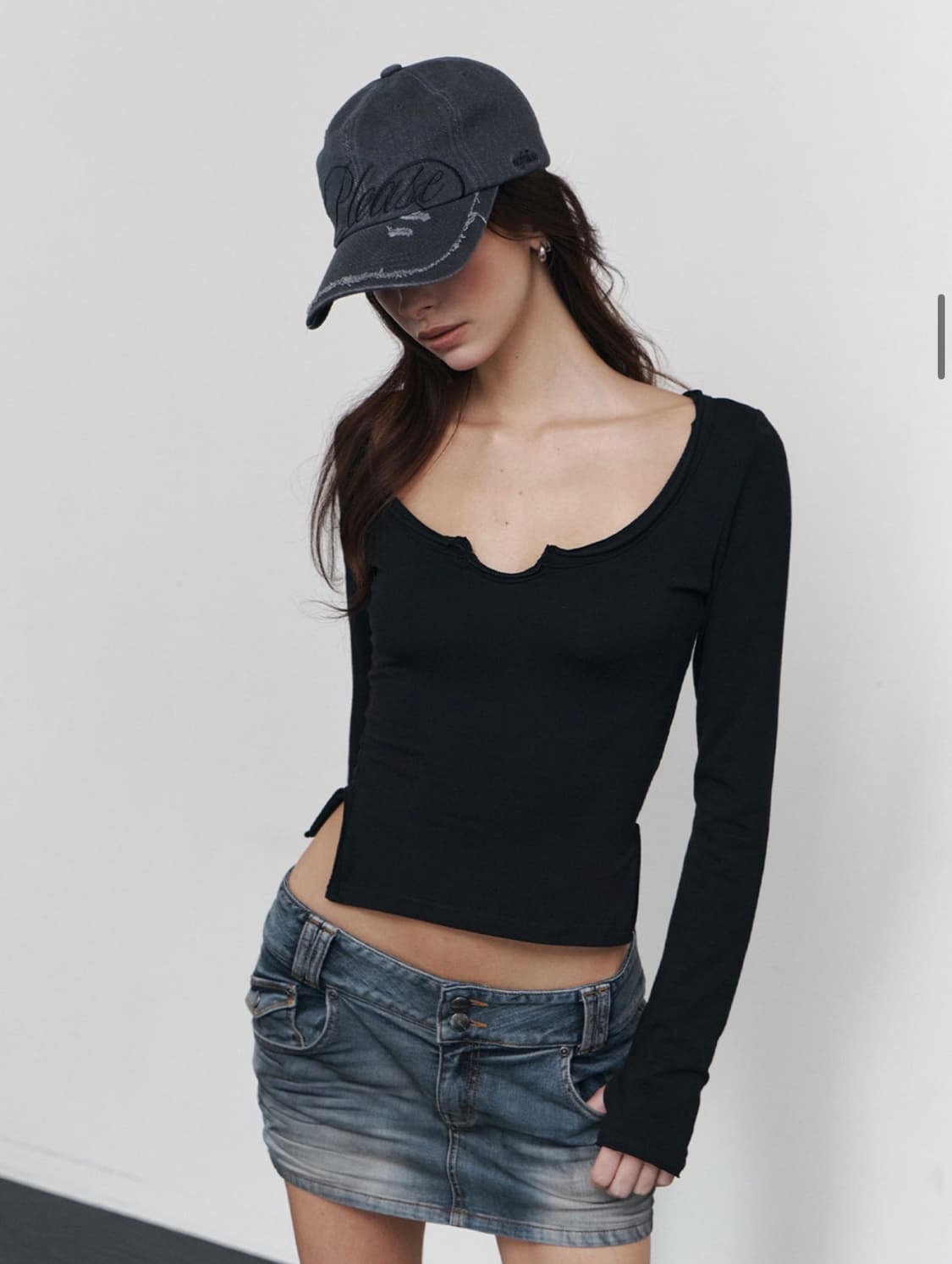 플리즈노팔로우 모자 charcol 상품이미지1