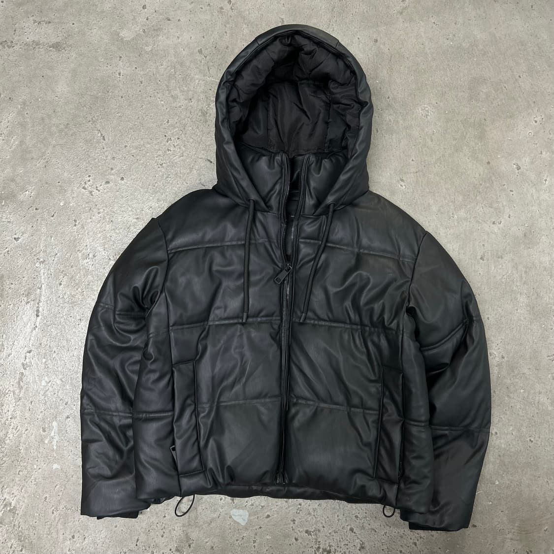 자라 레더 후드 패딩[1546] 상품이미지1