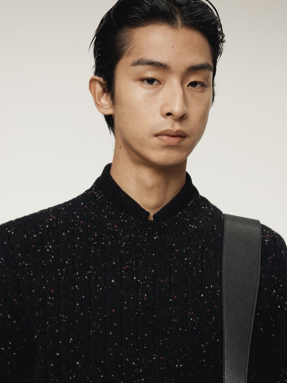 렉토 25FW 캔디 부클레 니트 탑 스웨터 블랙 상품이미지4