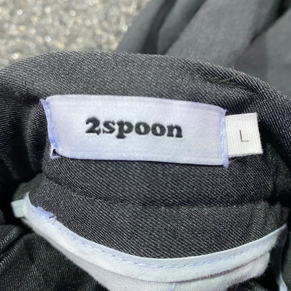 2spoon 차콜 와이드 핀턱 슬랙스 B3742 상품이미지4