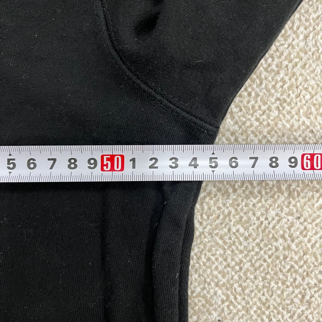 L 와펜 블랙 맨투맨 (와펜X) 0130M1 상품이미지7