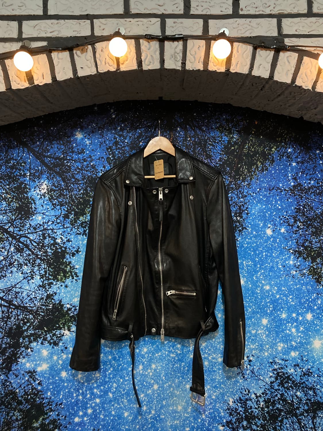 ⚜️ALLSAINTS(올세인츠) 블랙 양가죽 바이커 재킷 상품이미지1