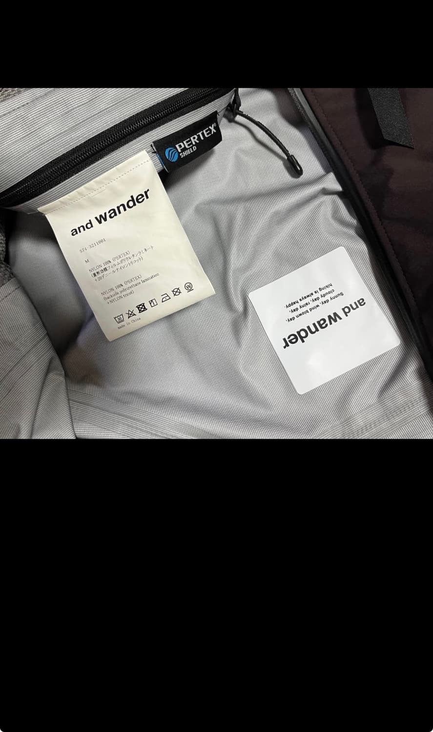 앤드윈더 퍼텍스 쉴드 레인자켓 상품이미지3