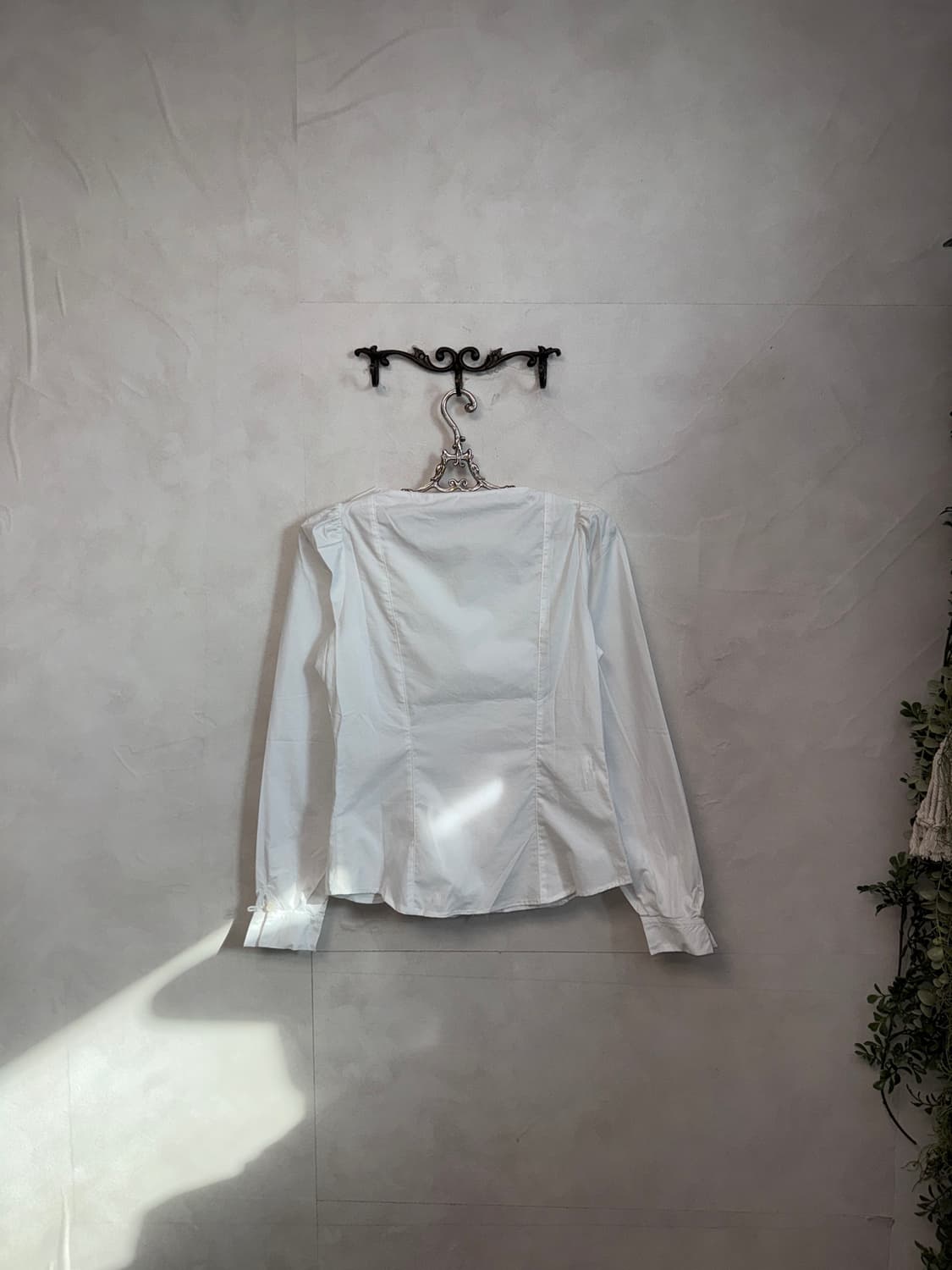 White rose corsage pleated two ways jk 상품이미지5