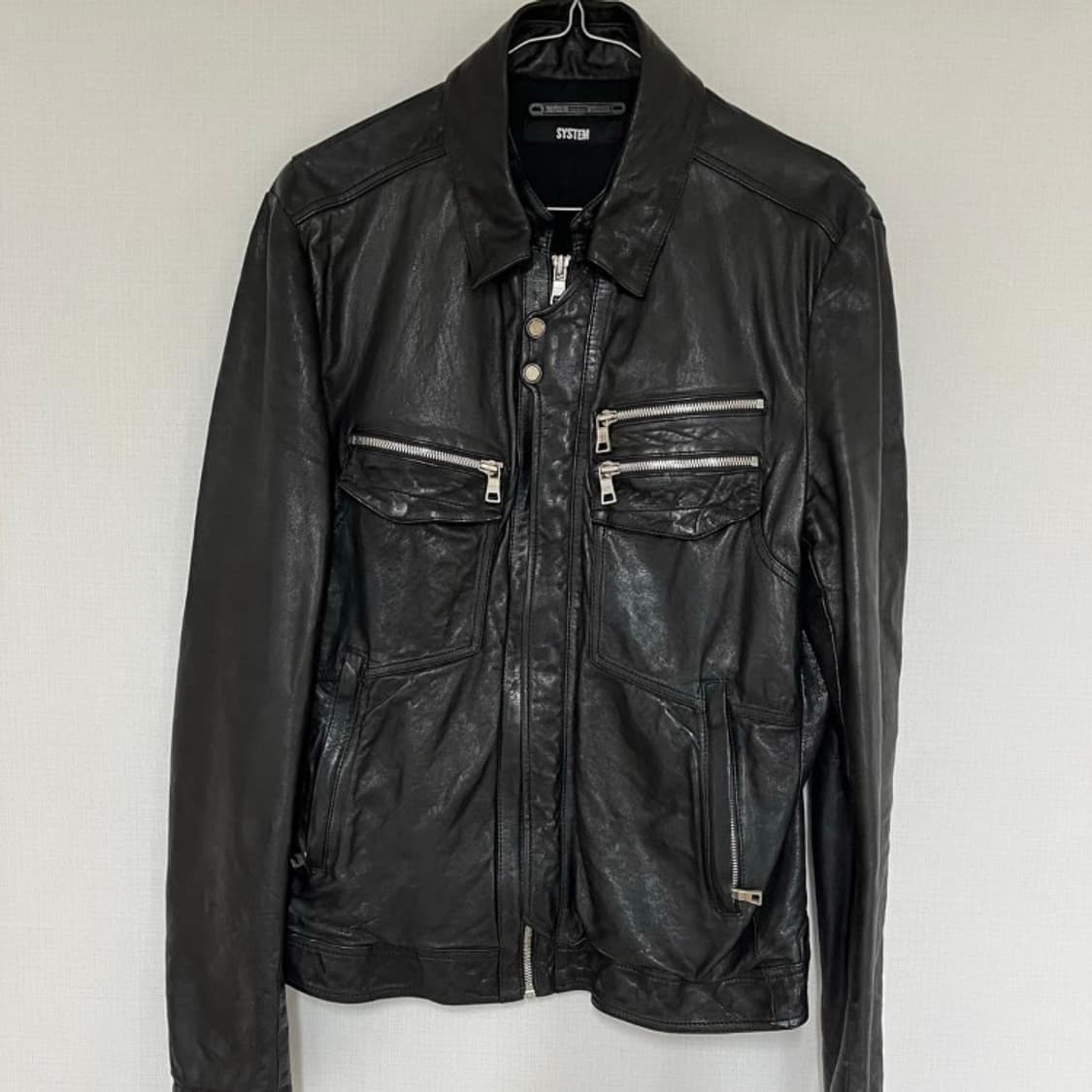 (구매) 시스템옴므 09fw 가죽자켓 바이커 상품이미지1