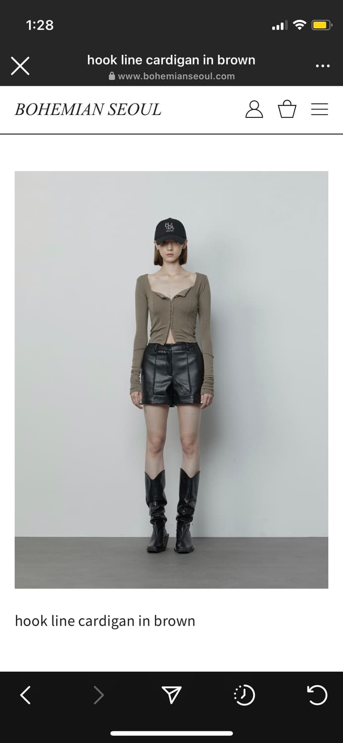 보헤미안서울 후크 라인 가디건 (스퀘어넥 가디건) 상품이미지2