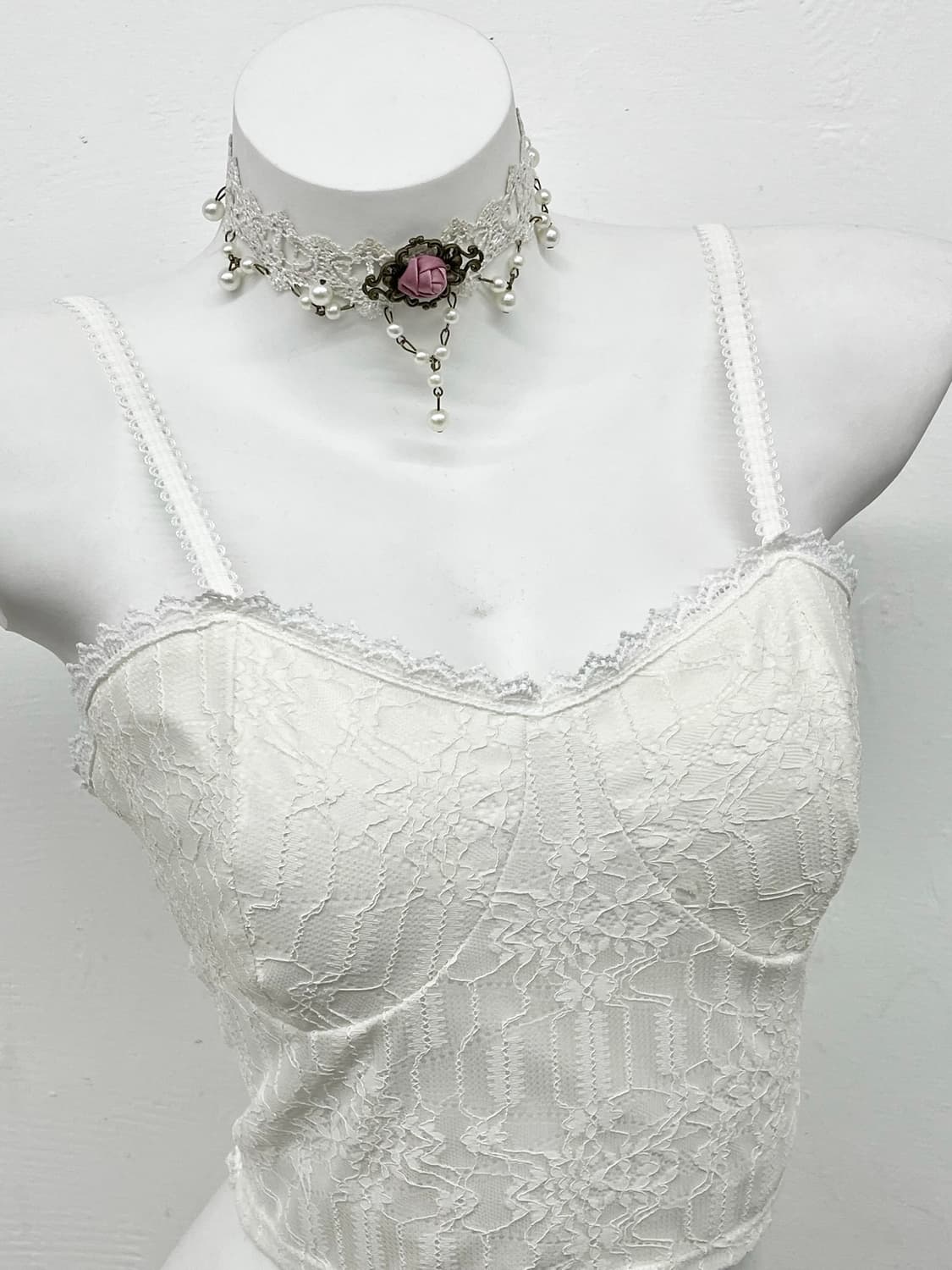 화이트 페어리 레이스 탑 상품이미지2