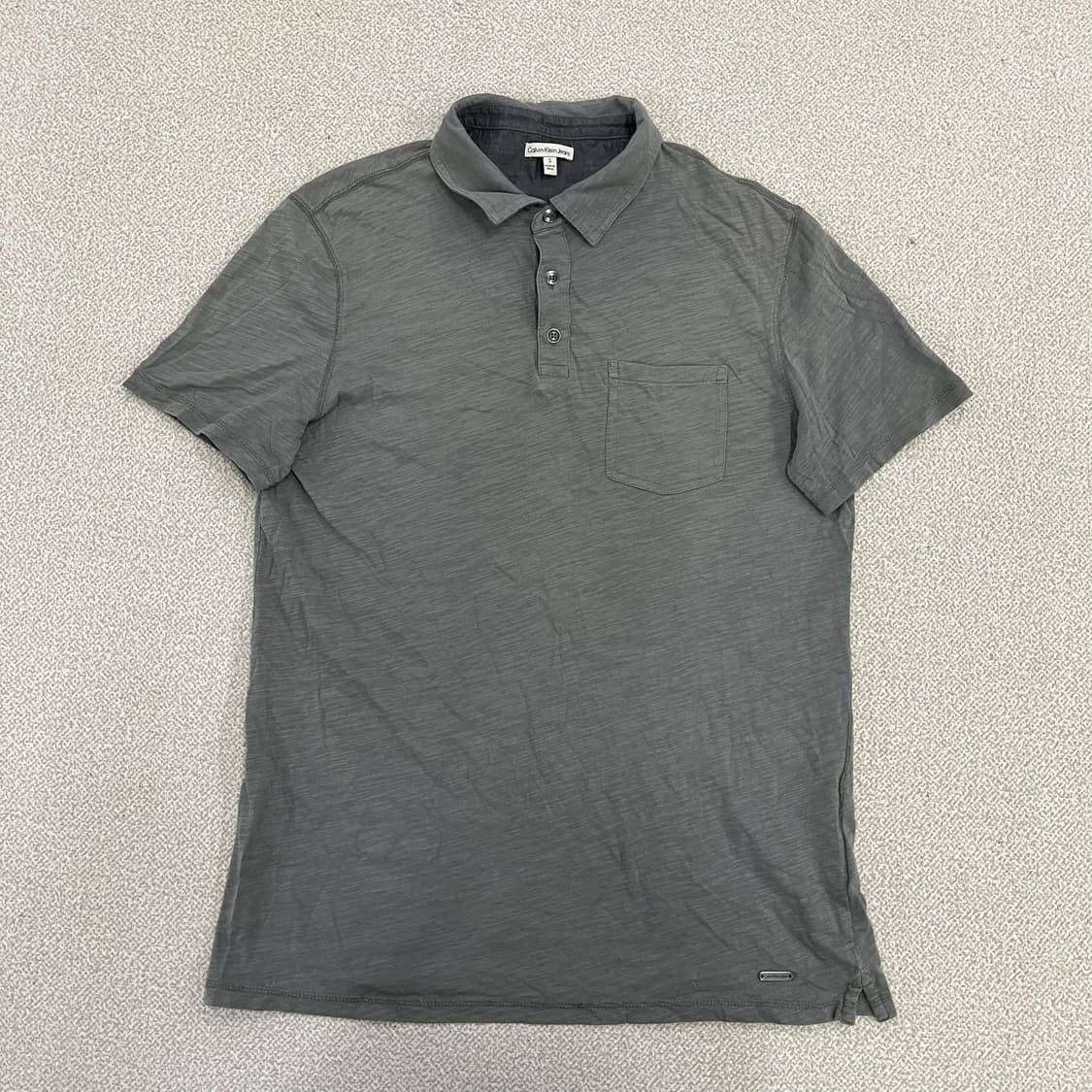 S 캘빈클라인 진스 반팔 카라 티셔츠 0219M 상품이미지1