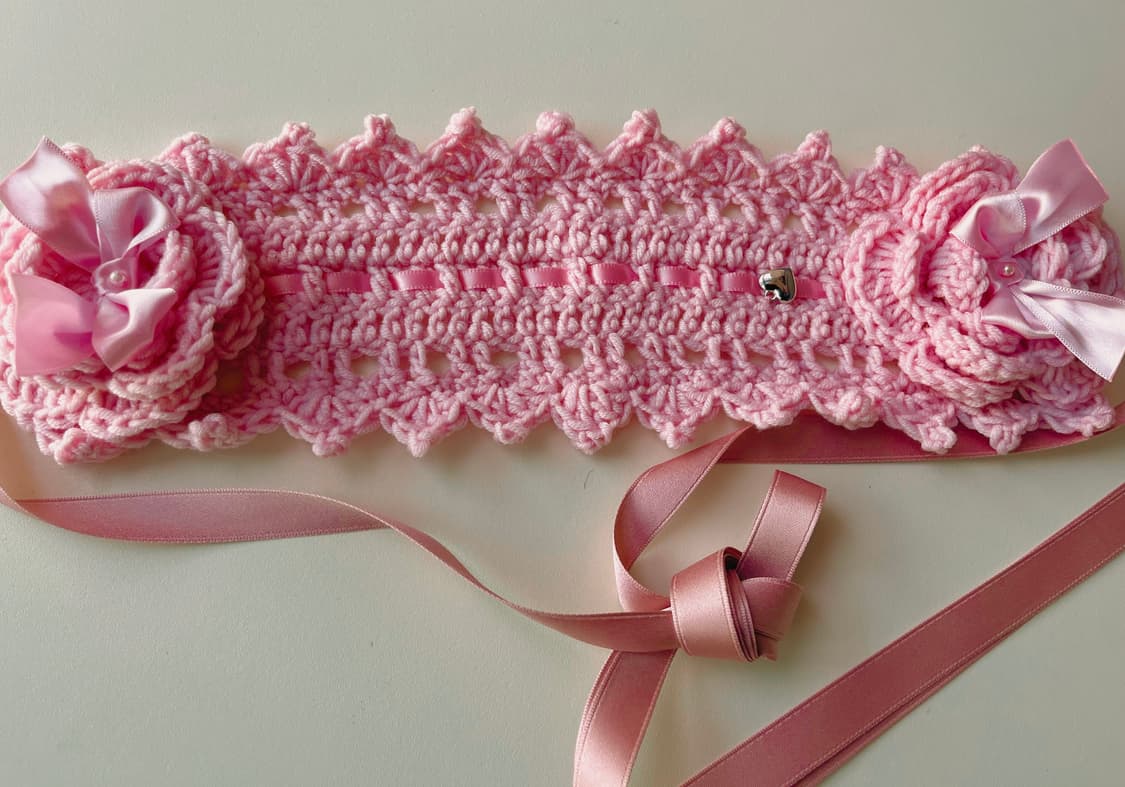 로리타 뜨게 헤드드레스 상품이미지2