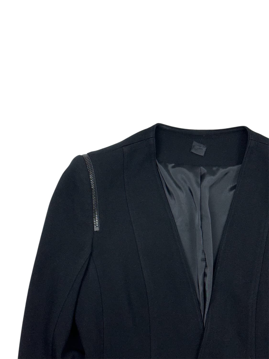 띠어리 브이넥 집업 디테일 자켓 상품이미지2