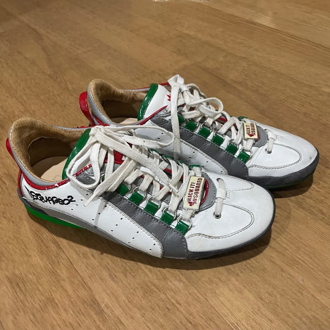 디스퀘어드2 레더 스니커즈 245-250 상품이미지1