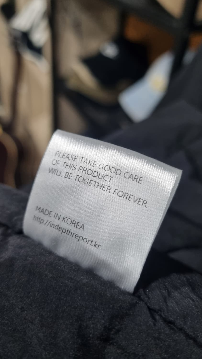 인뎁스리포트 패딩셔츠 이너 아우터 105(2) 컨디션8/10 상품이미지5