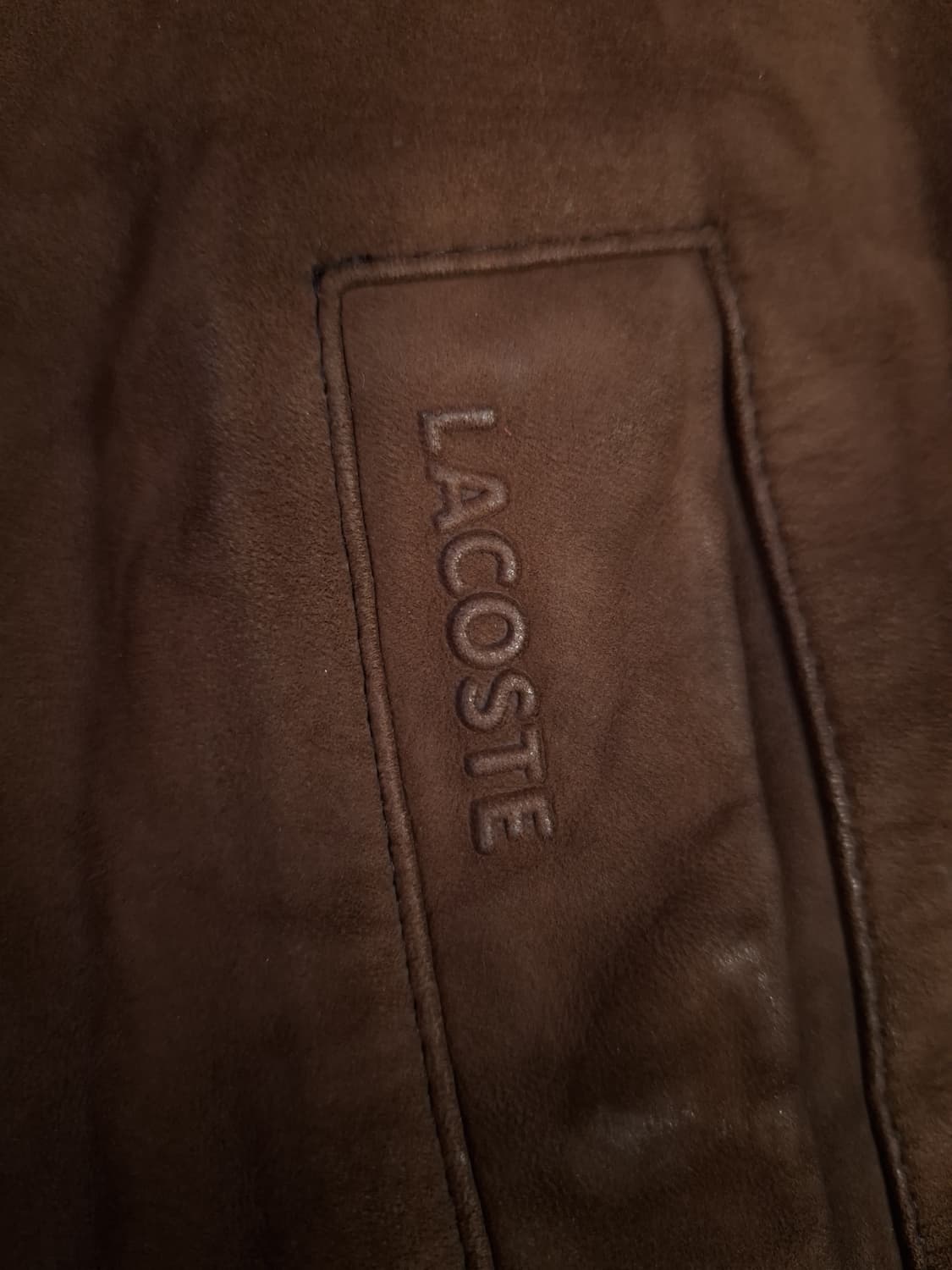 80's 오리지날 라코스테 리얼스웨이드 봄버자켓 상품이미지4