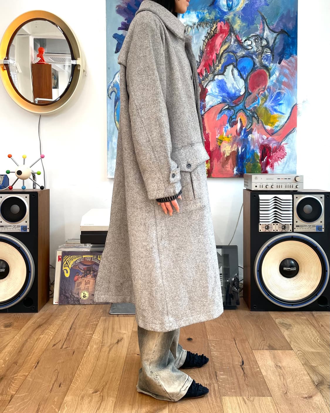 [48] SO 알렉산더반슬롭 오버사이즈 울 코트 상품이미지5