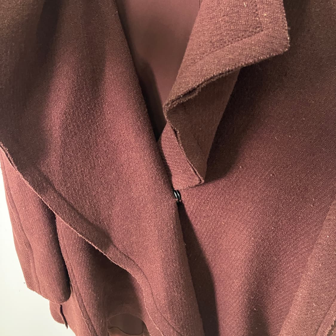 랑방 컬렉션 마룬 울 코트  상품이미지5