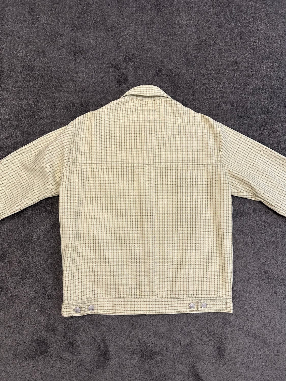 90,s올드 스투시 체크 트러커자켓 S 상품이미지3