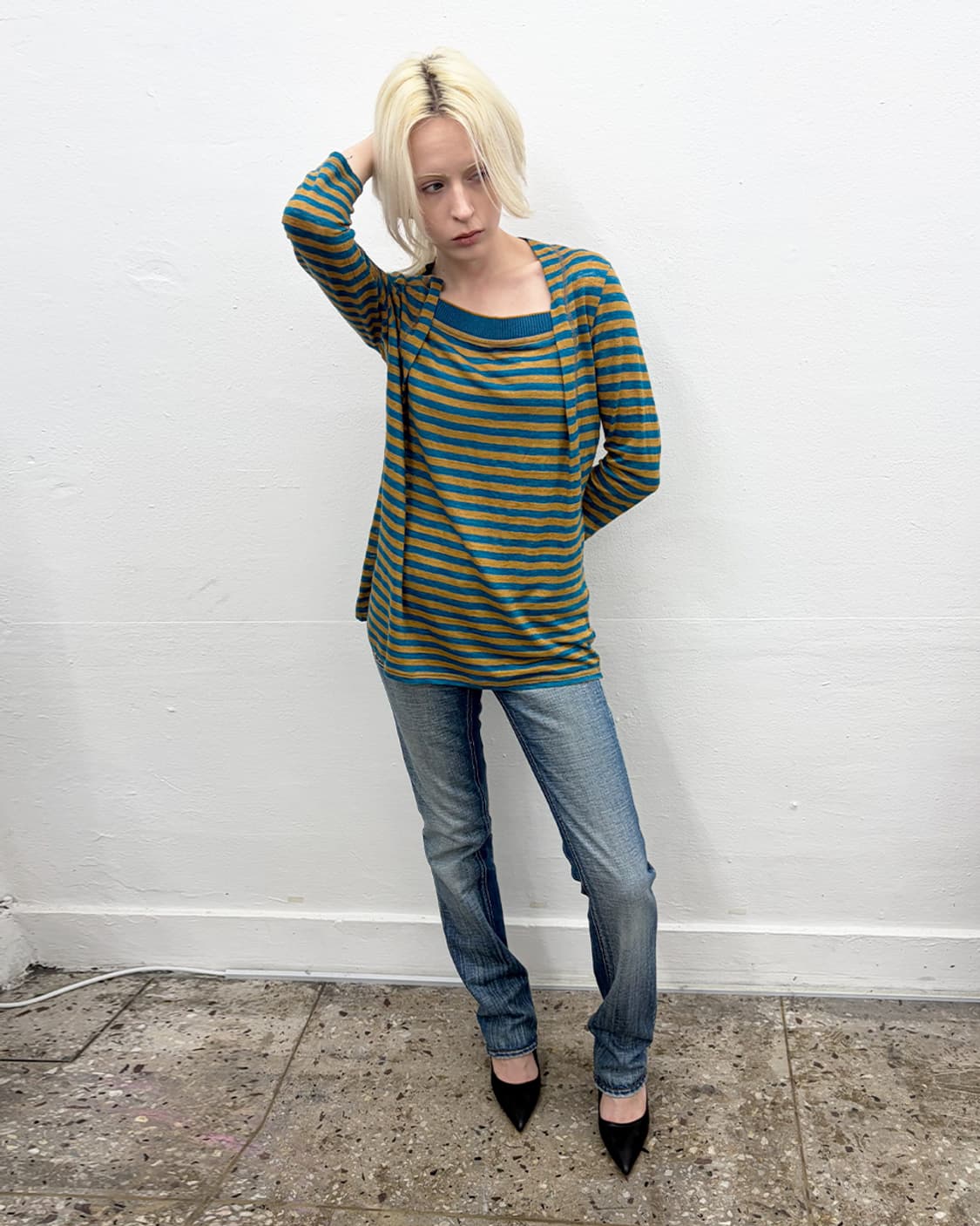 히로코 코시노 스트라이프 탑 상품이미지6