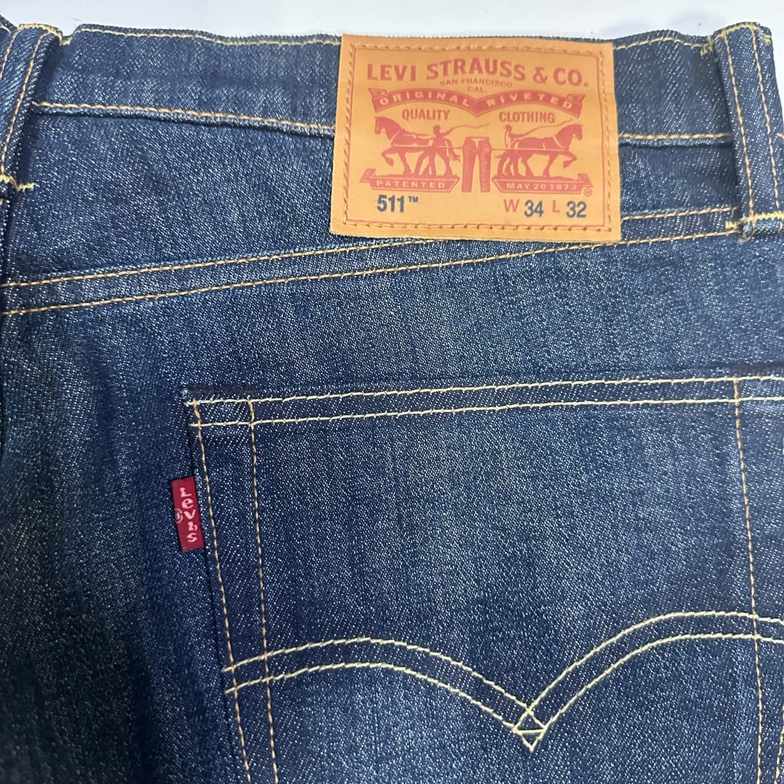 Levi's 511 진청 세미 와이드 팬츠 상품이미지5