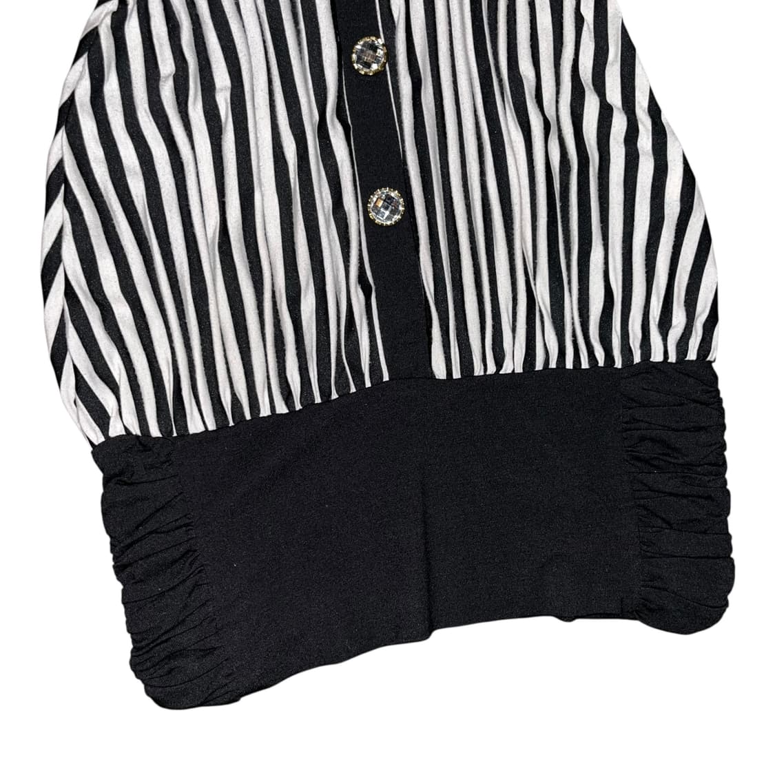 diable baiser스트라이프 셔링 7부 브이넥 오프숄더 원피스 갸루 상품이미지4