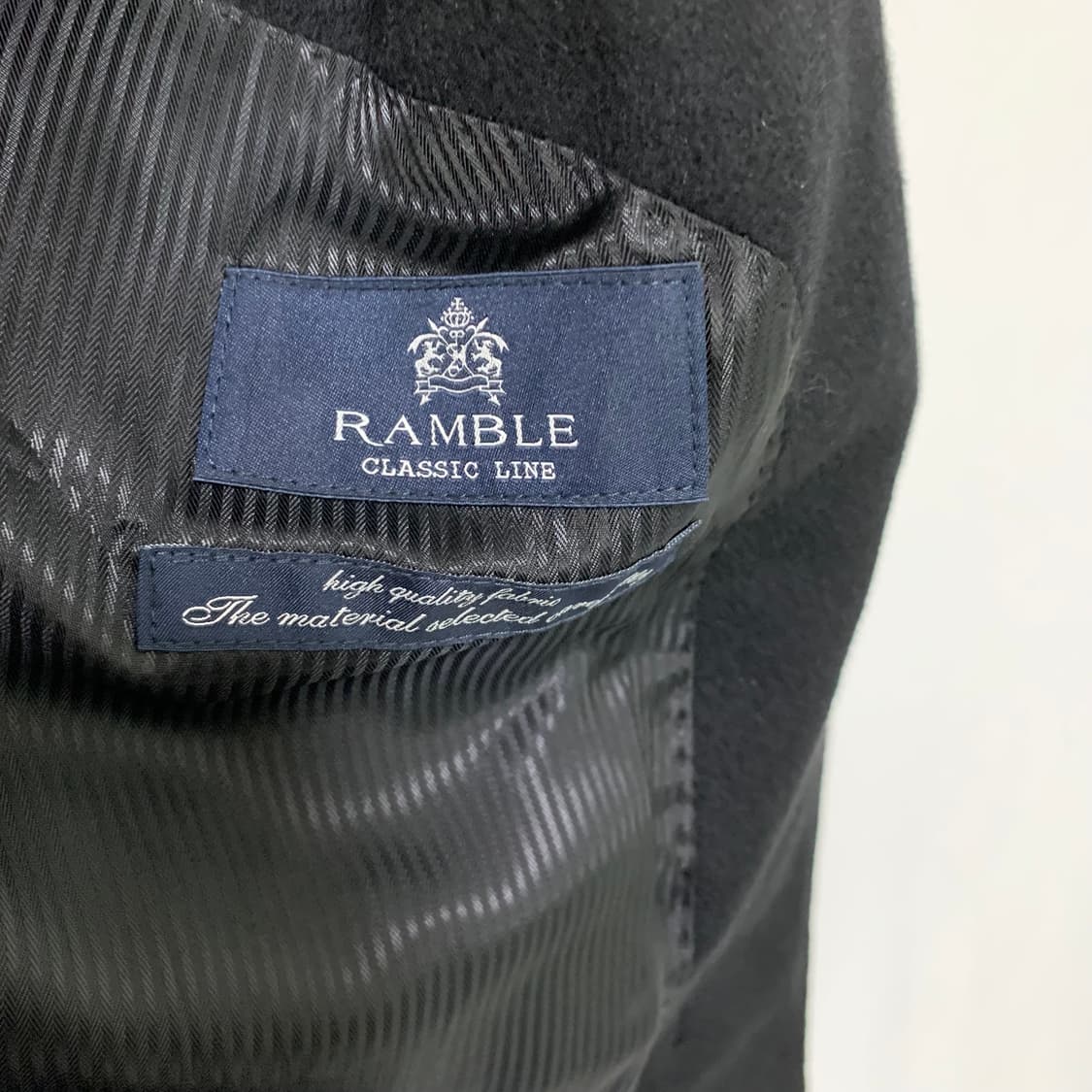 jpn 일본 빈티지 캐시미어 100% 블랙 하프 코트 M 상품이미지5