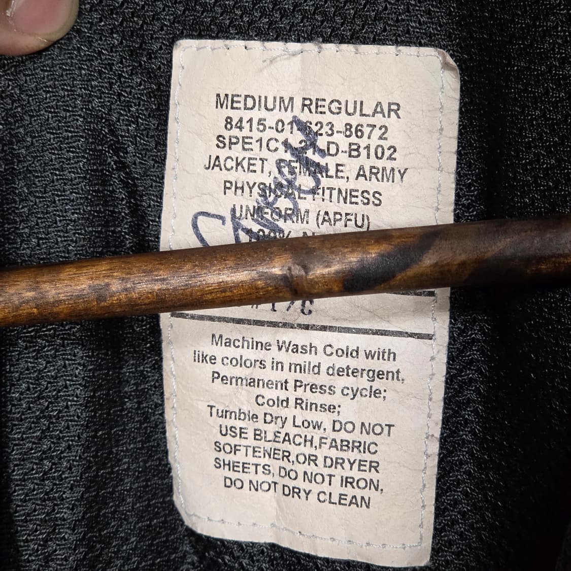 US ARMY APFU 블랙 미군 바람막이  상품이미지7