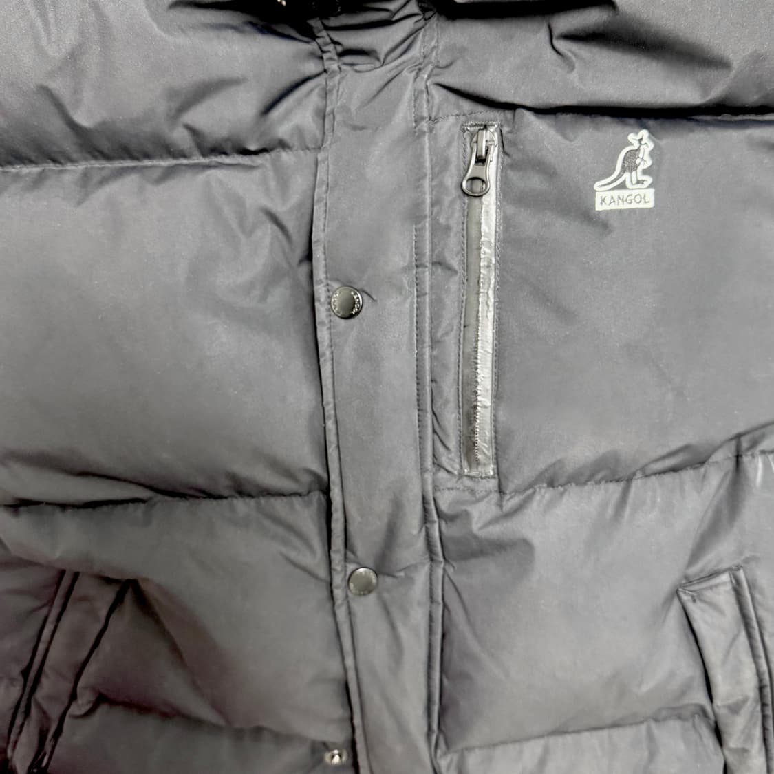 가격제안환영 급처 쿨거시네고)정품) 캉골 푸퍼 숏패딩 블랙 L 패딩 상품이미지3