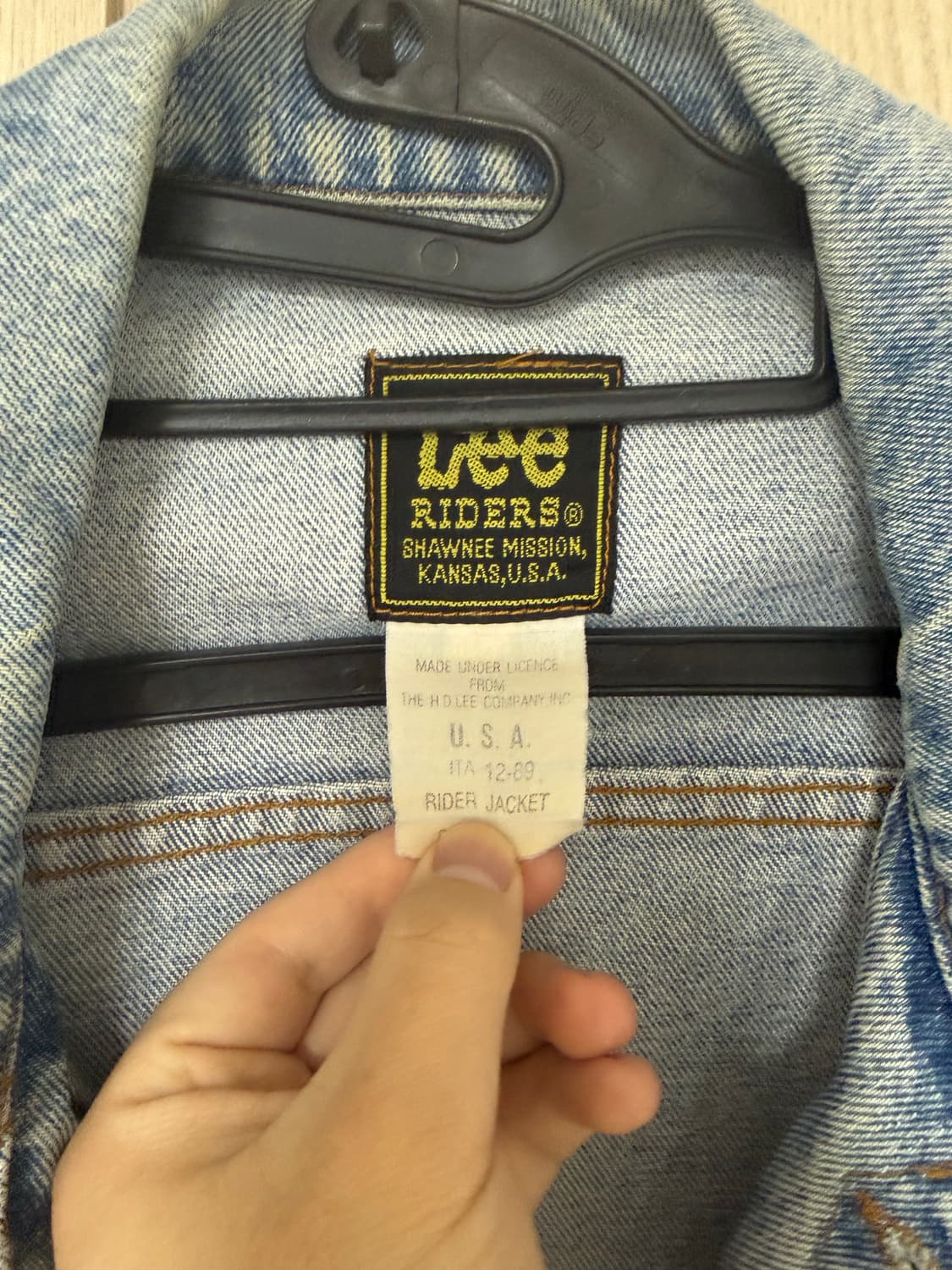 Lee 빈티지 데님 자켓 상품이미지3