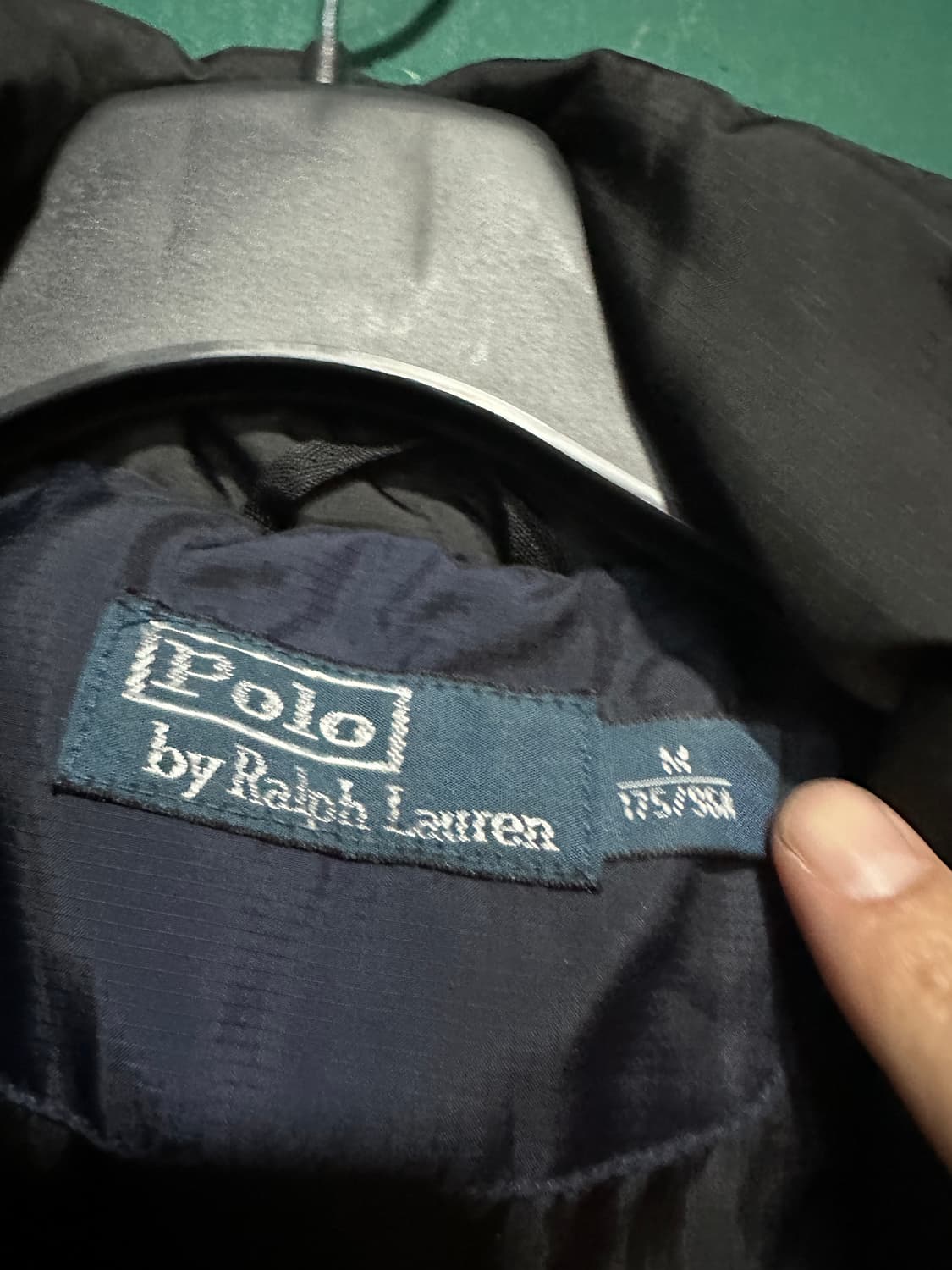 폴로 투톤패딩 네이비 M 상품이미지5