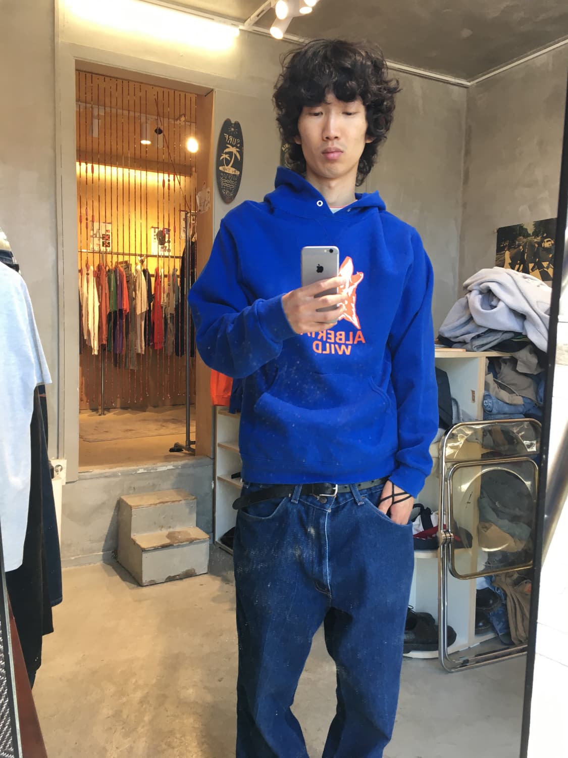 00s 러셀 스웻 후드 정핏 상품이미지3