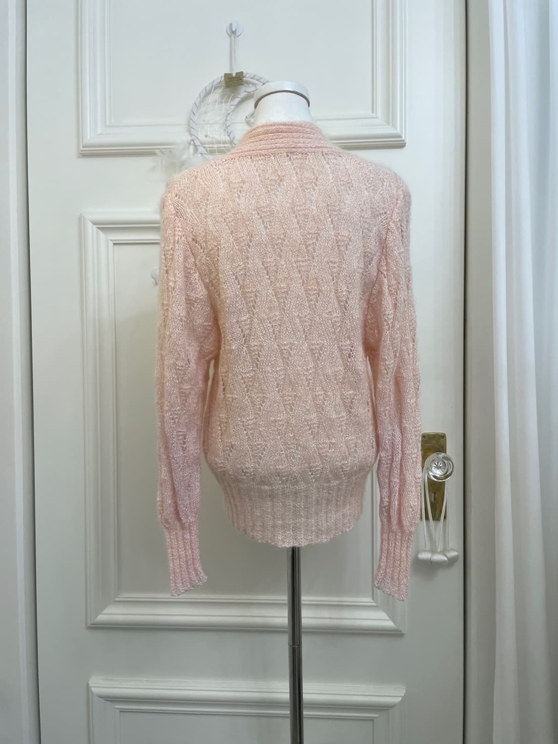 coral twist v-neck knit top 상품이미지3