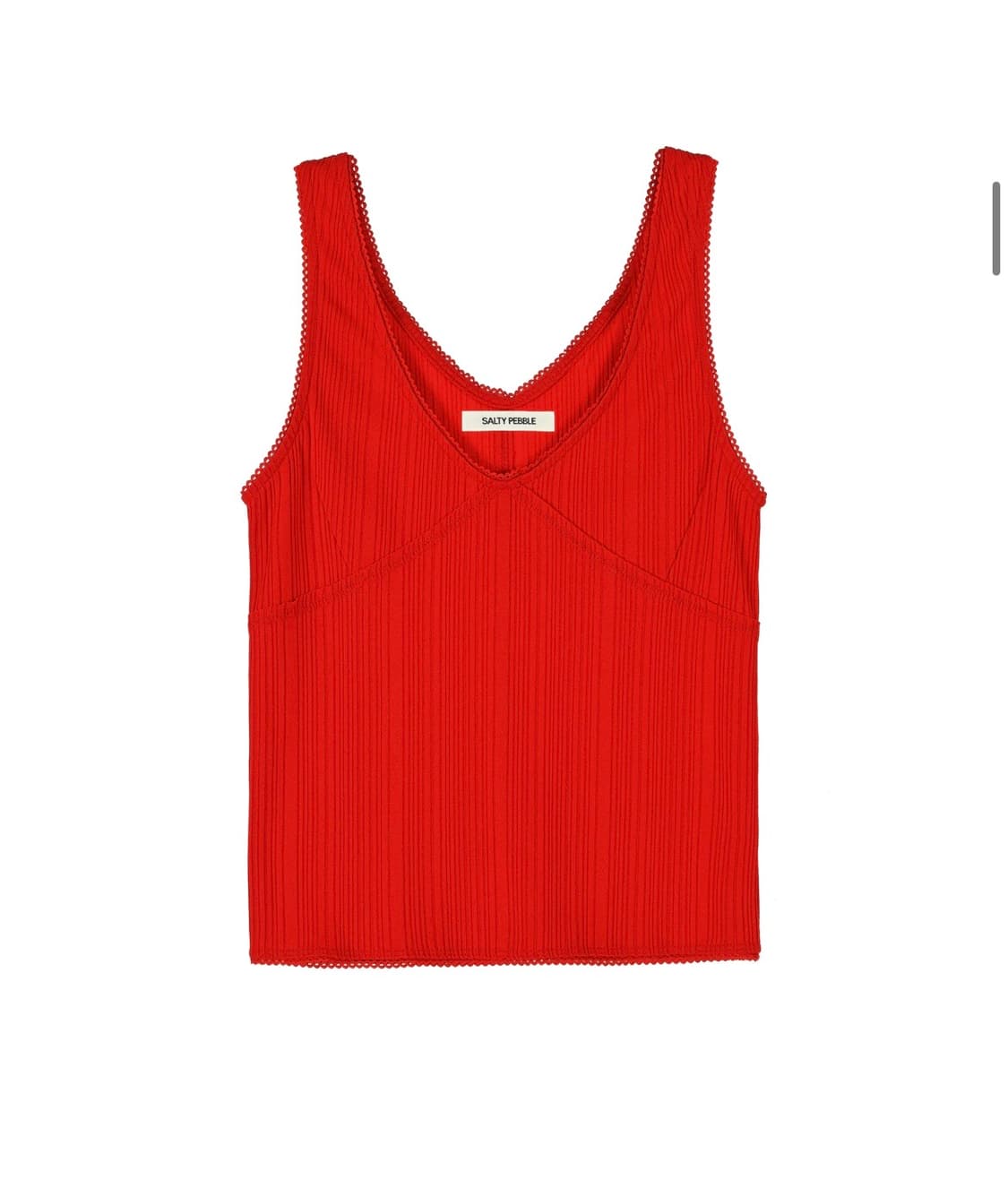 Salty Pebble Lace Pannel Sleeveless Top 상품이미지1